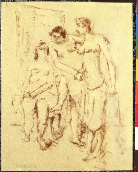 Studio di tre nudi femminili