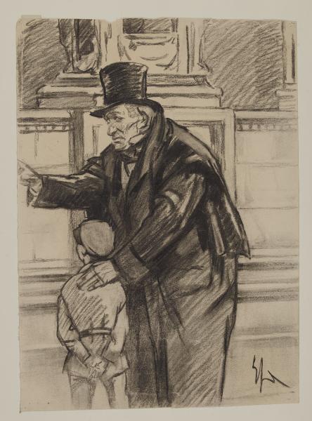 Disegno per una illustrazione dei Ricordi di F. M. Martini