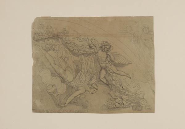 Studio di angeli con festone