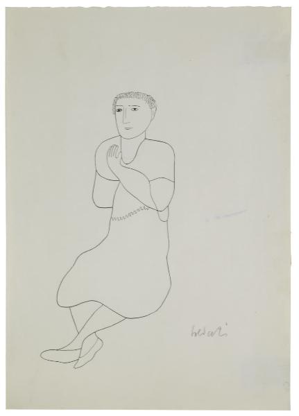 Figura femminile seduta