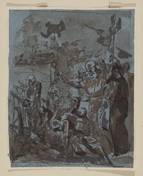 Schizzo per una scena di peste