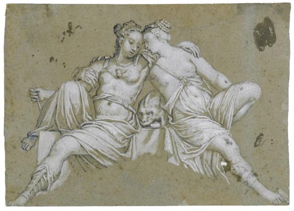 Due donne sedute (dall'affresco di Villa Soranzo a Castelfranco)