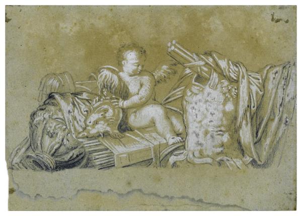 Putto con armature (dall'affresco di Villa Soranzo a Castelfranco)