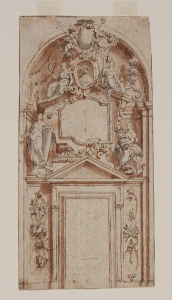 Progetto decorativo per l'ingresso di un istituto religioso