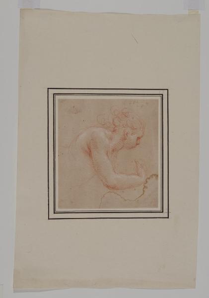 Studio per mezza figura femminile di profilo