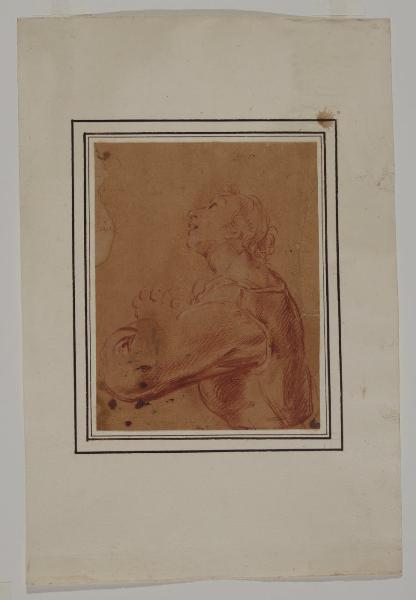 Studio di figura femminile in adorazione