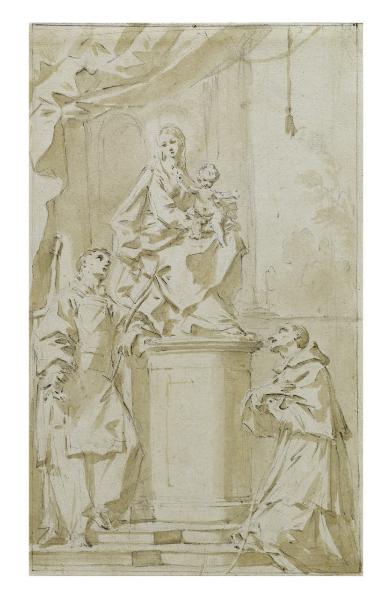 Madonna con il Bambino, un santo martire e san Carlo
