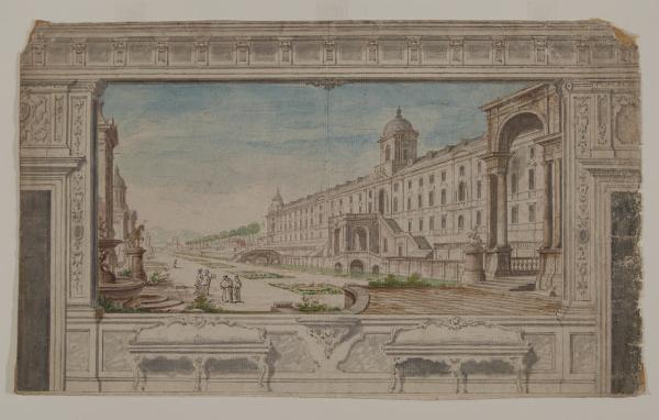 Veduta fantastica composta di elementi desunti dal Castello di Aranjuez