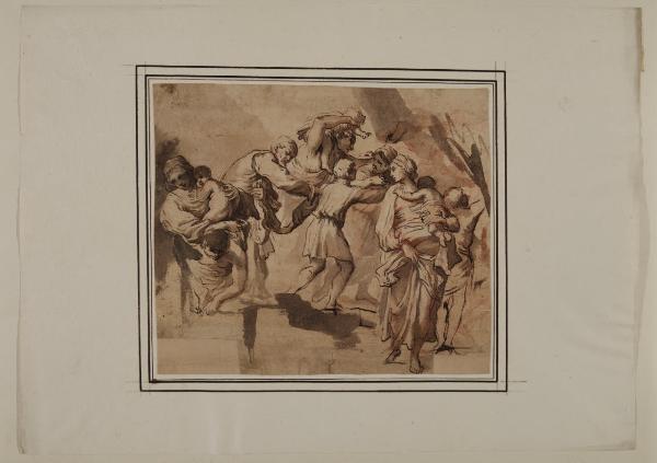 Scena con figure (particolare de l'Elemosina di San Rocco)