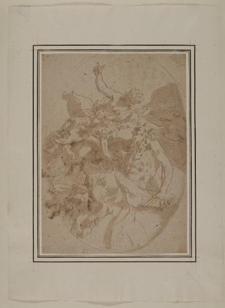 Scena mitologica in un ovale