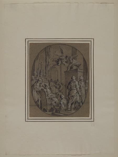 Sant'Agostino assiste a una predica di Sant'Ambrogio