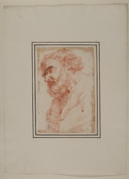 Studio di testa di vecchio (per Ultima Comunione di Sant'Ambrogio)