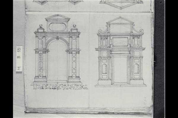 Due prospetti di porte