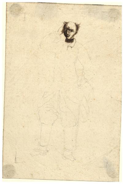 Abbozzo di figura maschile
