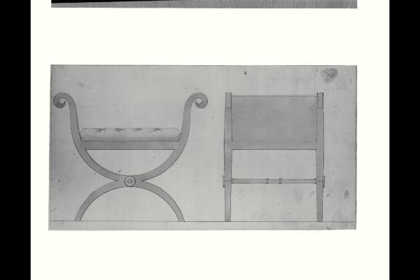 Progetto di sgabello imbottito