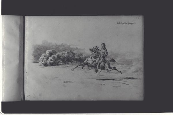 Agostino Marazzani Visconti a cavallo