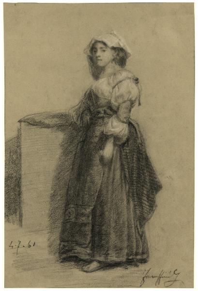 Donna in costume da ciociara