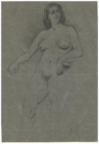 Studio di figura femminile nuda