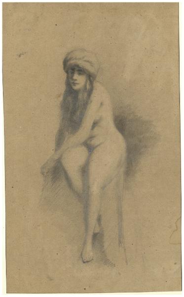 Studio di figura femminile seduta