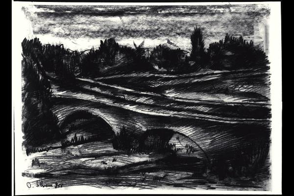 Paesaggio con ponte