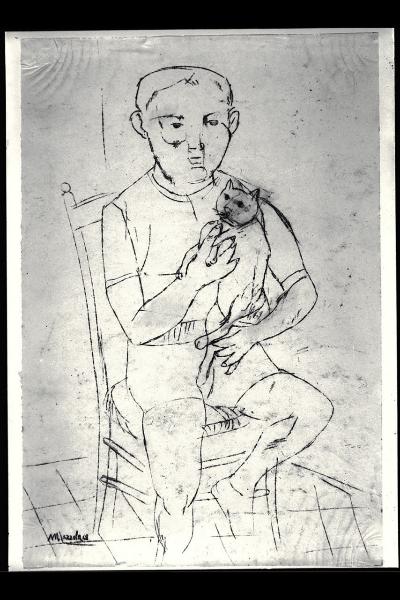 Bambino con gatto