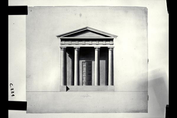 Prospetto di un tempio tetrastilo