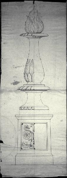 Prospetto di candelabro per la chiesa della Beata Vergine Immacolata e di S. Zeno a Cassano d'Adda