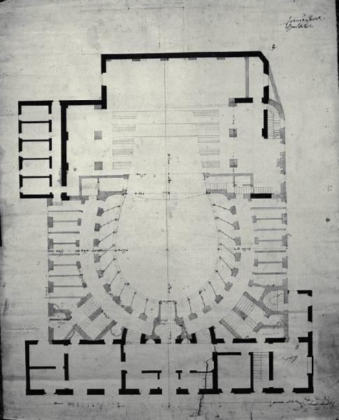 Pianta definitiva del Teatro di Monza