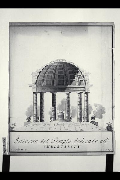 Sezione di tempio dedicato all'Immortalità