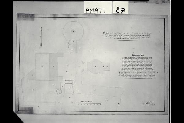 Pianta di edifici del Sacro Monte di S. Carlo sopra Arona