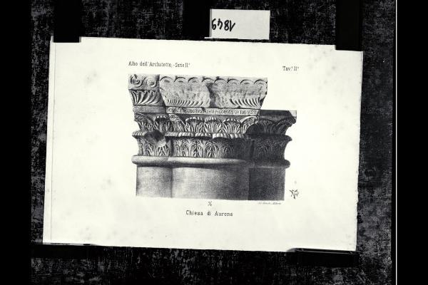 Chiesa di Santa Maria in Aurona a Milano, rilievi dell'apparato scultoreo: Albo dell'Architetto - Serie II. Tavola II (Dai rilievi di Landriani?)