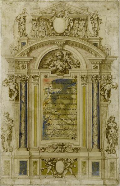 Frontespizio per un trattato di architettura