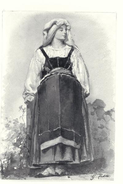 Figura in costume da ciociara