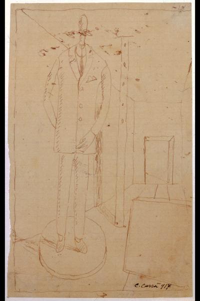 Interno con figura