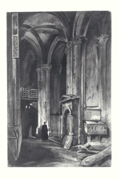 Interno di S. Lorenzo Maggiore. Napoli (copia da G. Gigante)