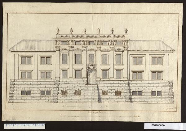 Prospetto est del castello di Austerlitz