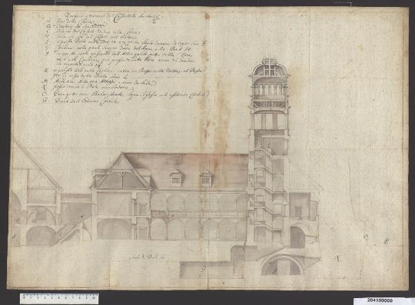 Sezione del castello di Austerlitz