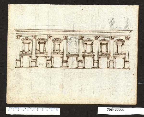 Prospetto del palazzo dei Conservatori a Roma