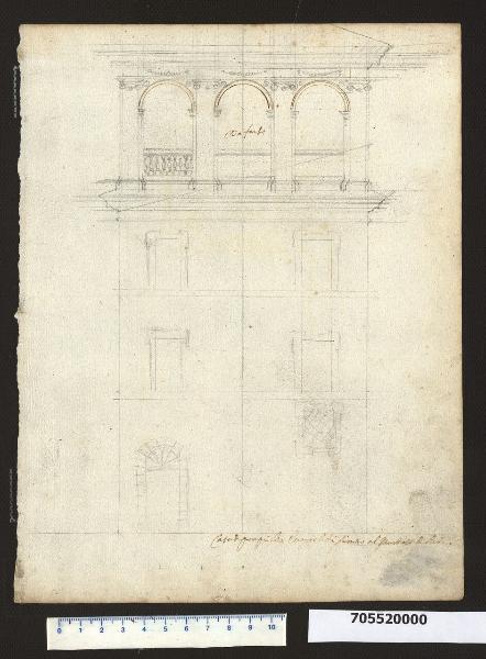 Prospetto della casa di Pompilio Evangelisti a Roma