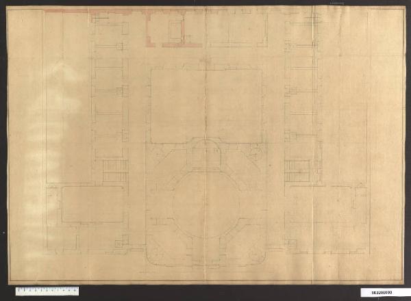 Pianta della chiesa e del monastero dei Cavalieri Teutonici a Lubiana