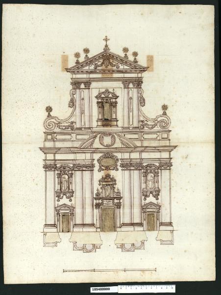Prospetto della chiesa dei Carmelitani Scalzi a Varsavia