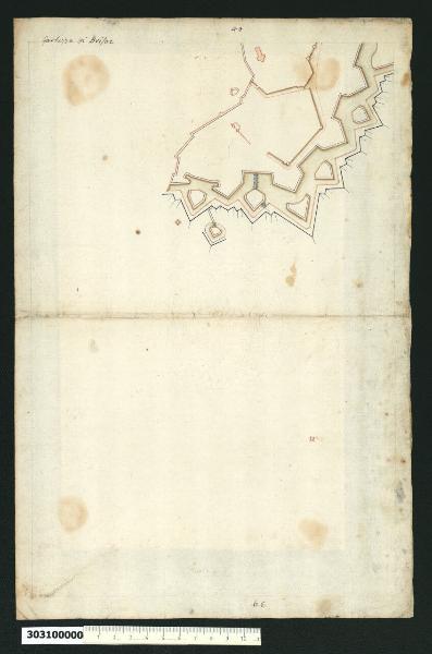 Pianta parziale della fortezza di Vieux Brisach