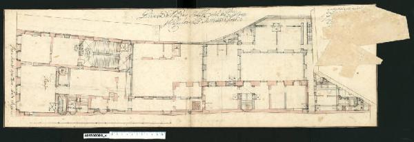 Pianta del piano nobile di palazzo Mollard-Clary