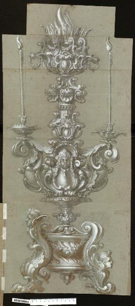 Candelabro con braciere