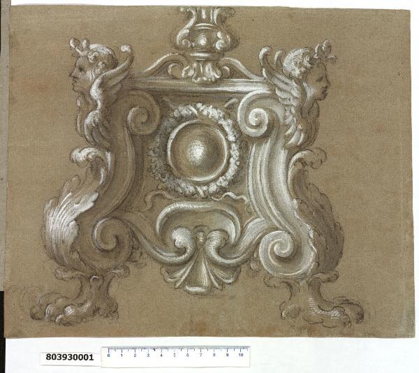 Base di candelabro con braciere