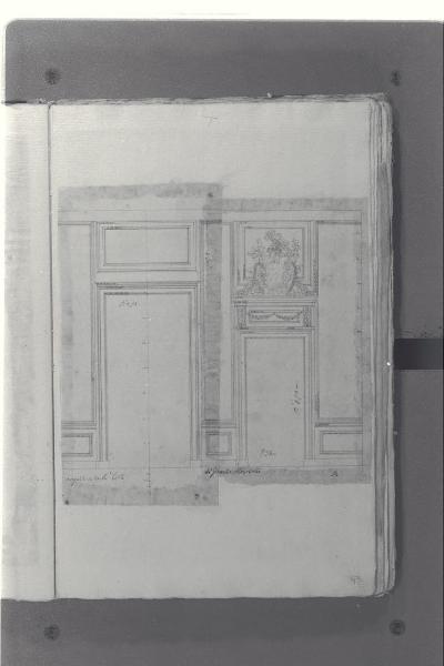 Progetto per soprapporta di una sala del Palazzo Reale di Milano