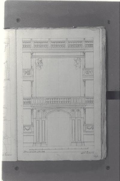 Alzato del palco ducale del Teatro alla Scala