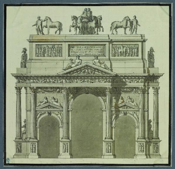 Progetto per un arco trionfale in onore dell'Imperatore, 1805