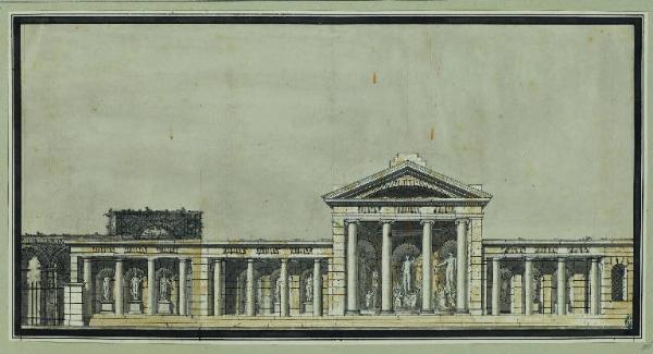 Progetto per il cimitero di Porta Tosa, 1829
