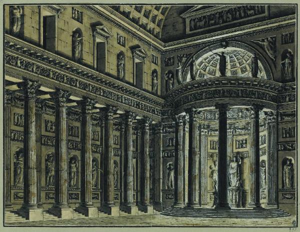 Tempio di Giove. ["Gli Sciti" di Giuseppe Nicolini, 1799]